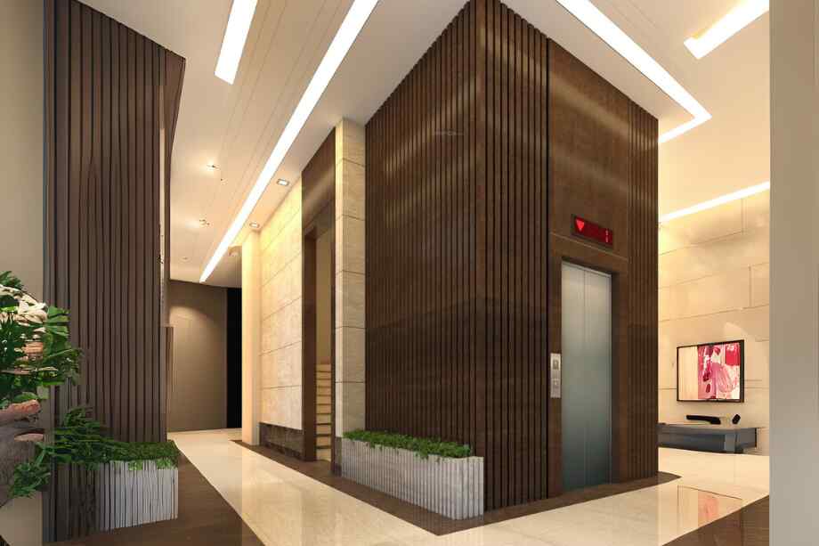 Akshar-Ashlar-Tattva-lift-lobby