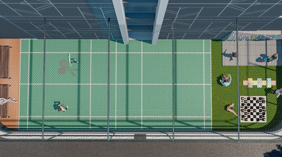 Goyal-My-Home-Amenities-volleyball-Court