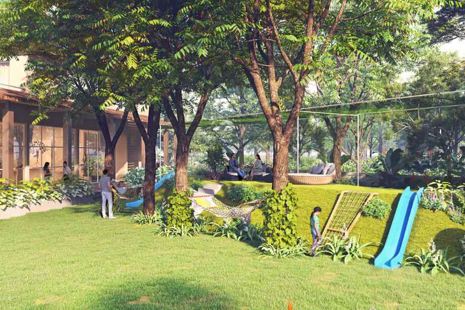 Mahindra-Happinest-Tathawade-landscaped-garden