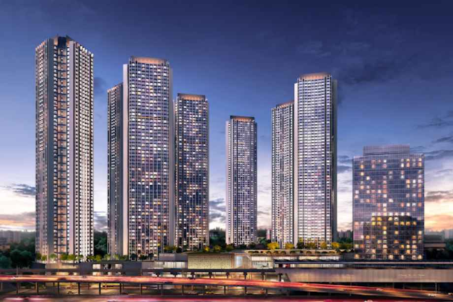 Oberoi-Sky-City-Elevation-Night