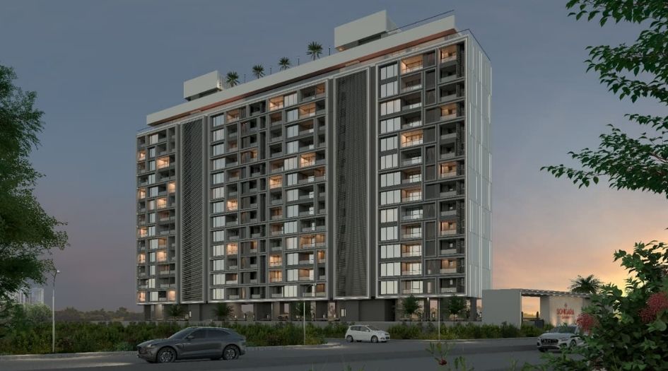 Shree-Sonigara-Quorra-Elevaion-Night-view