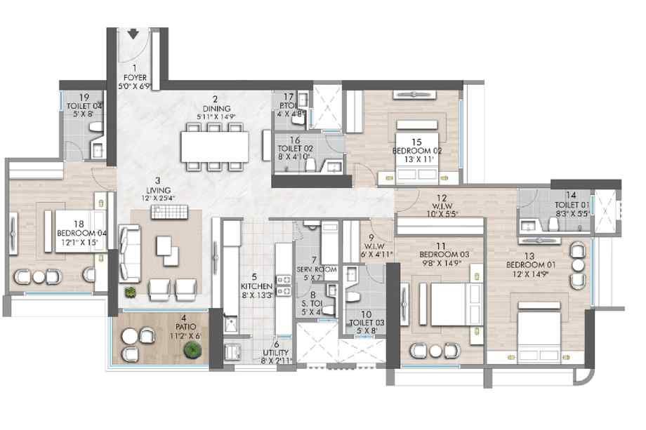 Rustomjee-verdant-vistas-Floor-Plan-4BHK-1760-sqft