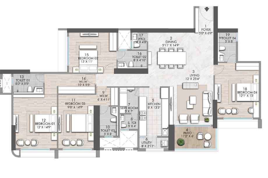 Rustomjee-verdant-vistas-Floor-Plan-4BHK-1761-sqft