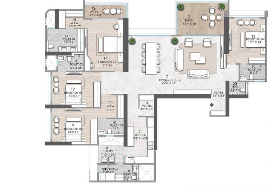 Rustomjee-verdant-vistas-Floor-Plan-4BHK-2244-sqft