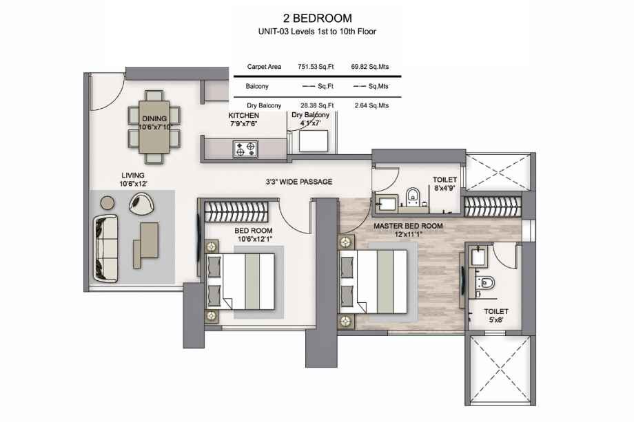 Piramal-Mahalaxmi-Floor-Plan-South-Tower-2-BHK-751-Sqft