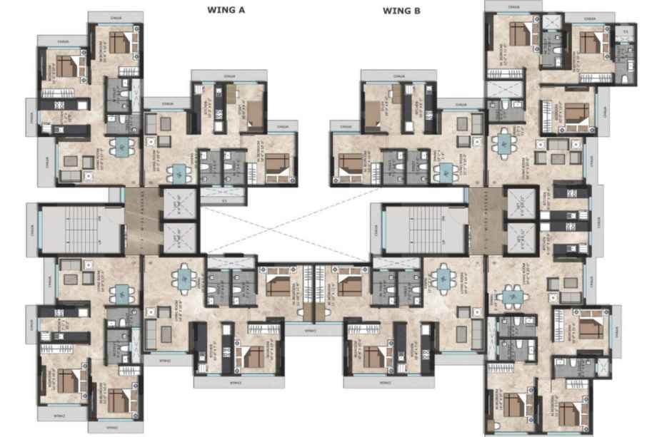 Sanghvi Infenia-Typical Floor Plan