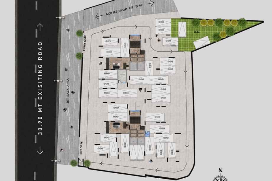 Sanghvi Infenia-Ground floor Plan