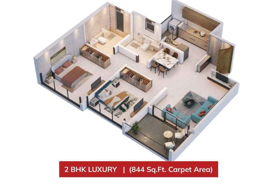 Holystico-Astrana-Floor-Plan-2-BHK-844-sqft