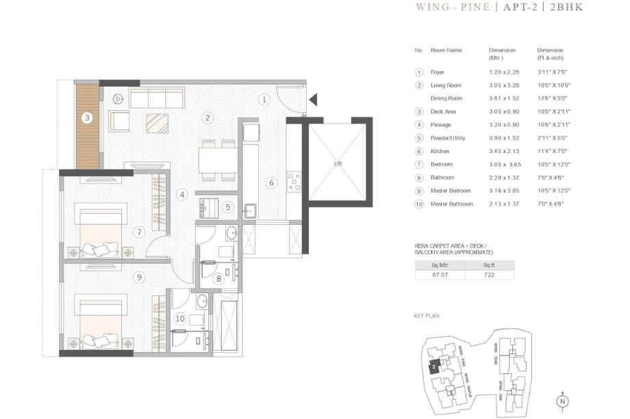 Courtyard-Kalina-Floor-Plan-2-BHK-722-sqft