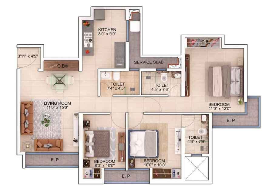 Mahavir-Spring-Floor-Plan-3-BHK