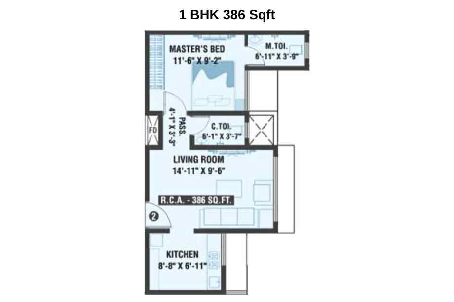 Rakshi-Elanza-Floor-Plan-1-BHK-386-Sqft-Andheri-East-Chakala