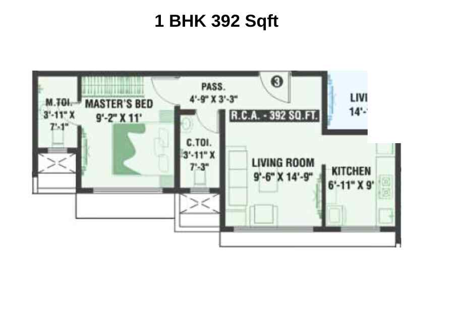 Rakshi-Elanza-Floor-Plan-1-BHK-392-Sqft-Andheri-East-Chakala