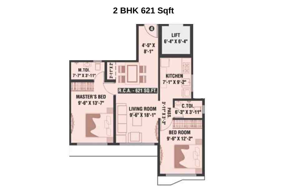 Rakshi-Elanza-Floor-Plan-2-BHK-621-Sqft-Andheri-East-Chakala