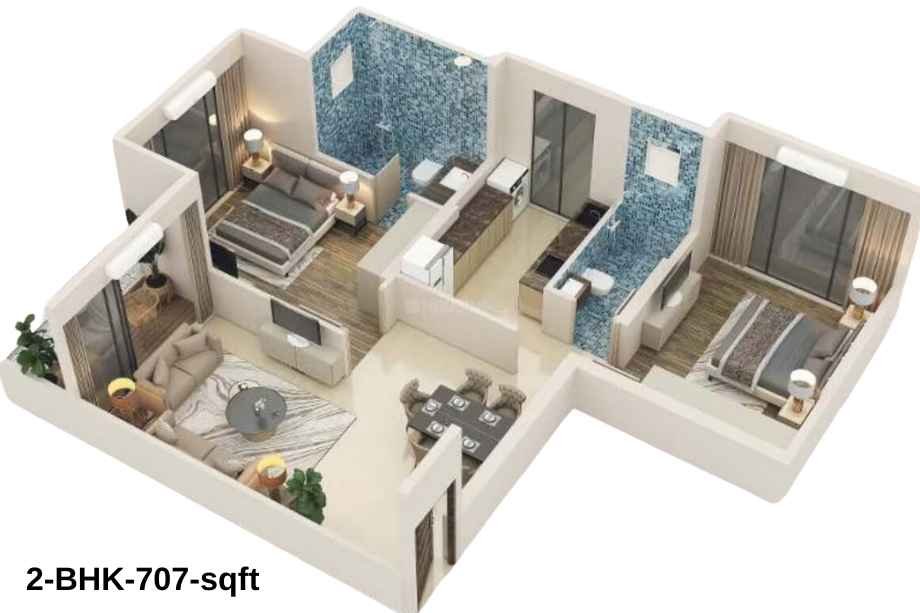 Empire-The-Legend-Floor-Plan-2-BHK-707-sqft