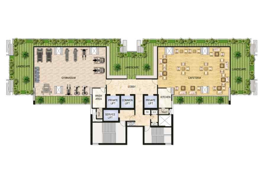 One-Akshar-Floor-Plan-Podium-Master-layout-Sanpada