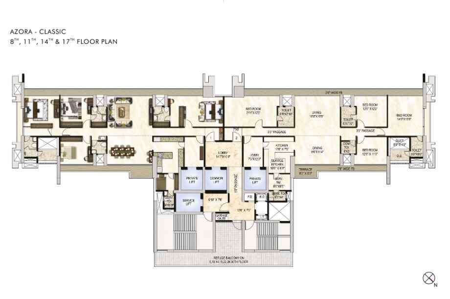 One-Akshar-Floor-Plan-Azora-Classic-8th-11th-14th-&-17th-Sanpada