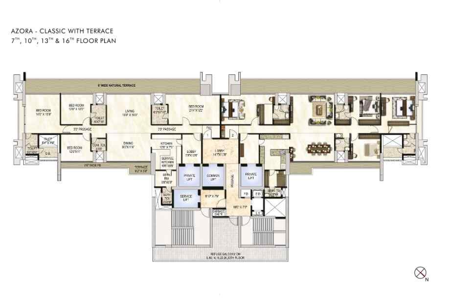 One-Akshar-Floor-Plan-Azora-Classic-With-Terrace-7th-10th-13th-&-16th-Sanpada-Navi-Mumbai