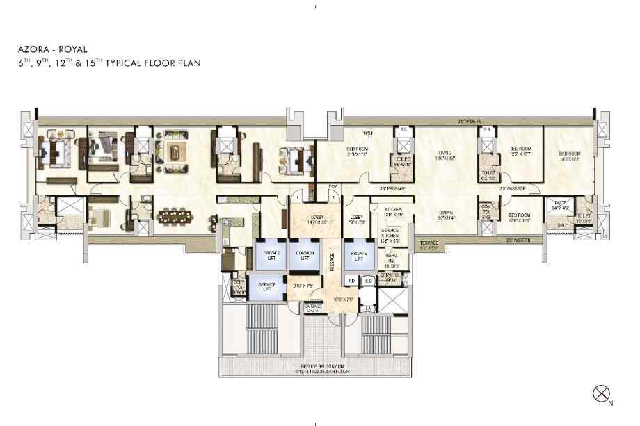 One-Akshar-Floor-Plan-Azora-Royal-6th-9th-12th-&-15th-Sanpada-Navi-Mumbai