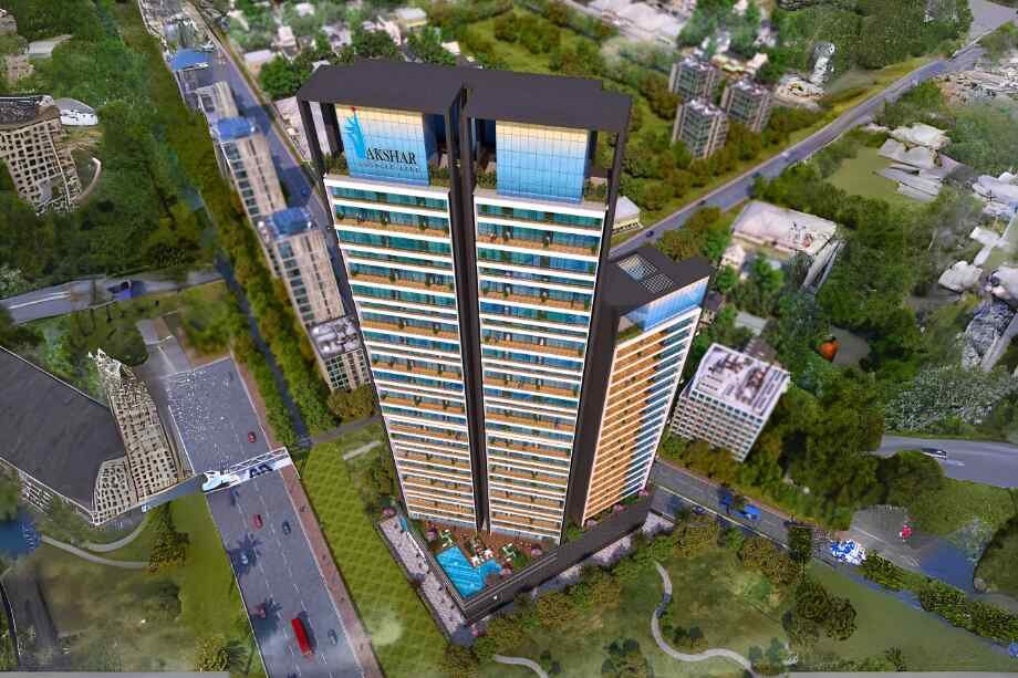 One-Akshar-Gallery-Elevation-Aerial-View-Sanpada-Navi-Mumbai