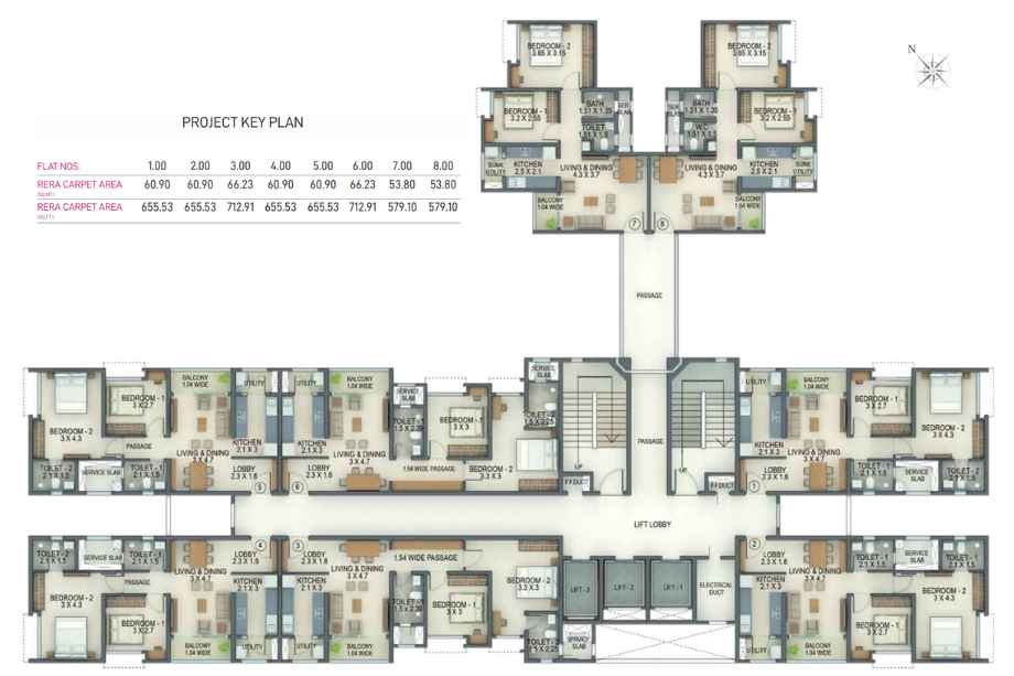 Tata-Amantra-Floor-Plan-Type-B-Tower-E-L