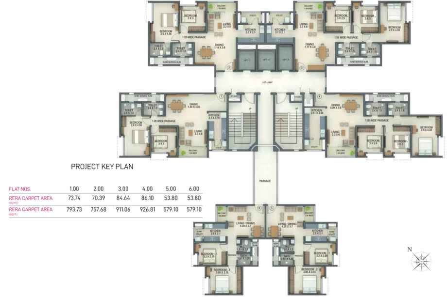 Tata-Amantra-Floor-Plan-Type-D-Tower-G