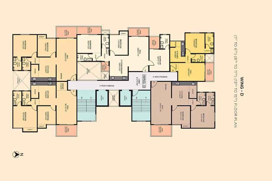 Akshar-Altorios-Floor-Plan-Wing-D-1st-to-6th-8th-to-11th-13th-to-15th