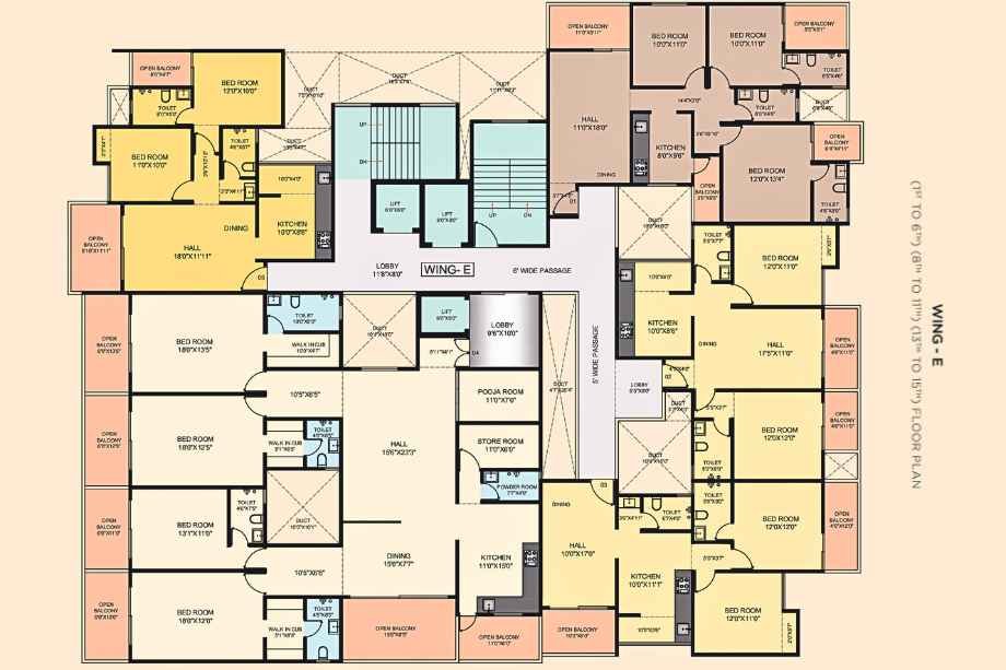 Akshar-Altorios-Floor-Plan-Wing-E-1st-to-6th-8th-to-11th-13th-to-15th