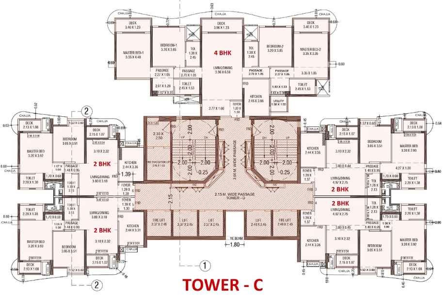 Mahindra-Vista-Typical-Floor-Plan-Tower-C