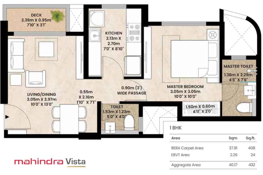 Mahindra-Vista-1-BHK-408-Sqft