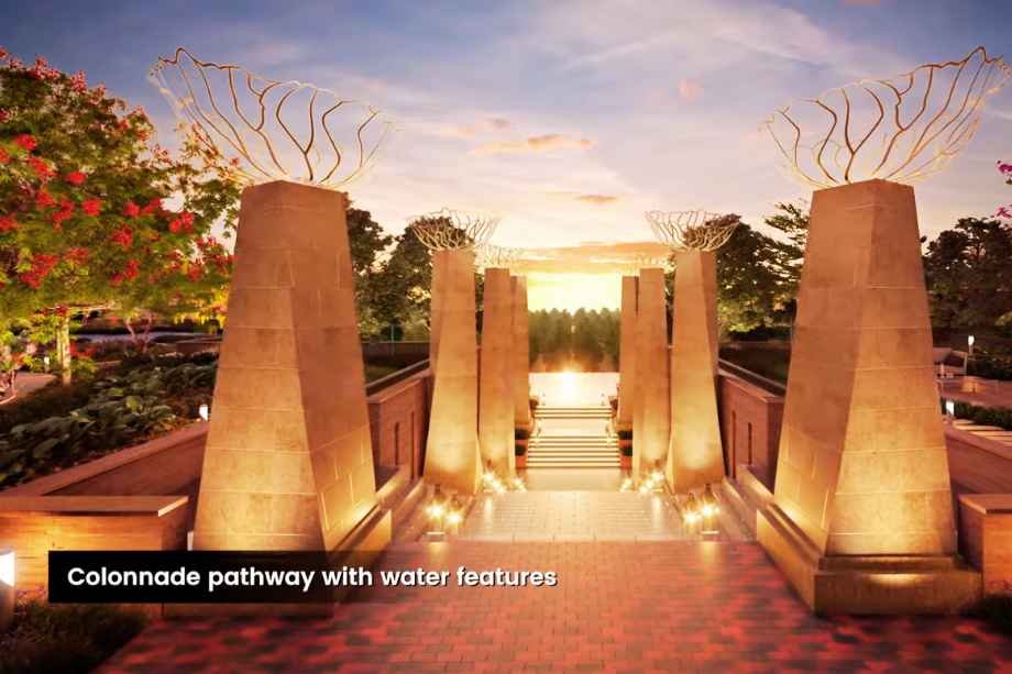 Mahindra-Vista-Amenities-Colonnade-Pathway-with-water-features