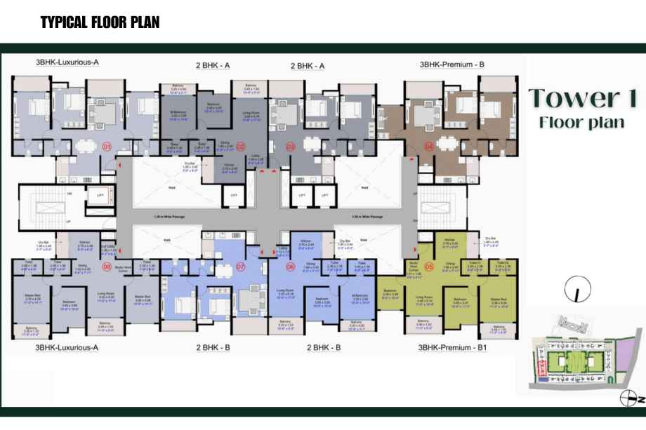 Kohinoor-Central-Park-Typical-Floor-Plan