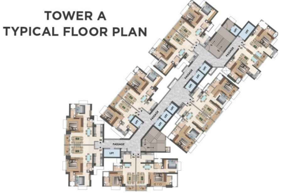 Chandak-Greenairy-Typical-Floor-Plan-Tower-A