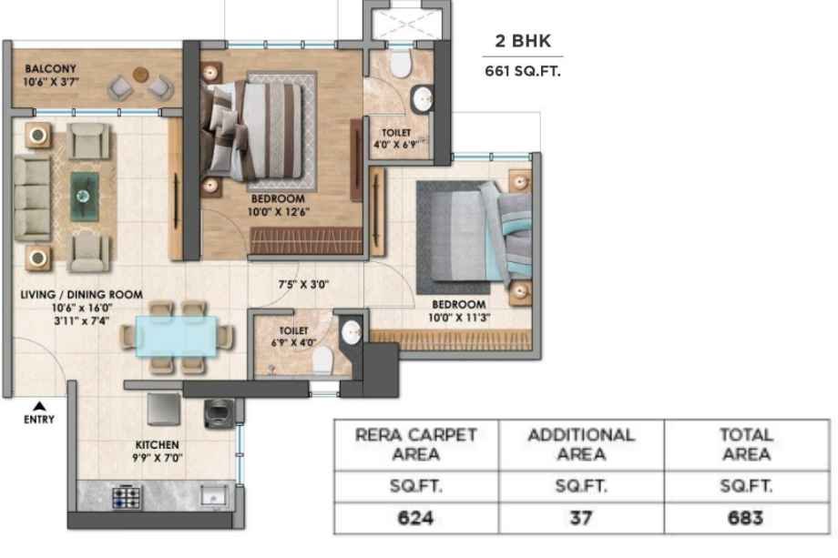 Chandak-Greenairy-2-BHK-661-sqft