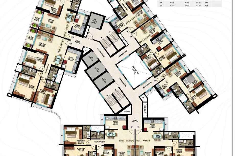 Divine-Shloka-Floor-Plan-Typical-Above-Refugee-Floor-2nd-6th-11th-21st-26th-31st-36th