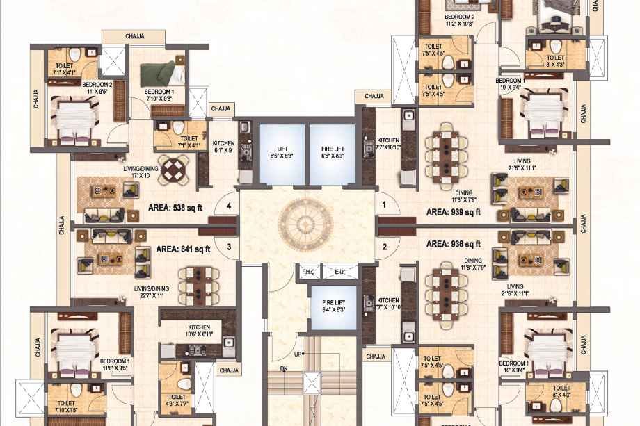 Satyam-Solaris-Typical-Floor-Plan