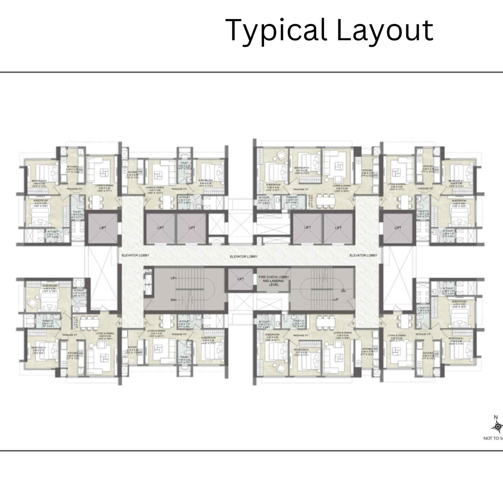 Kalpataru-Elegante-Typical-Layout