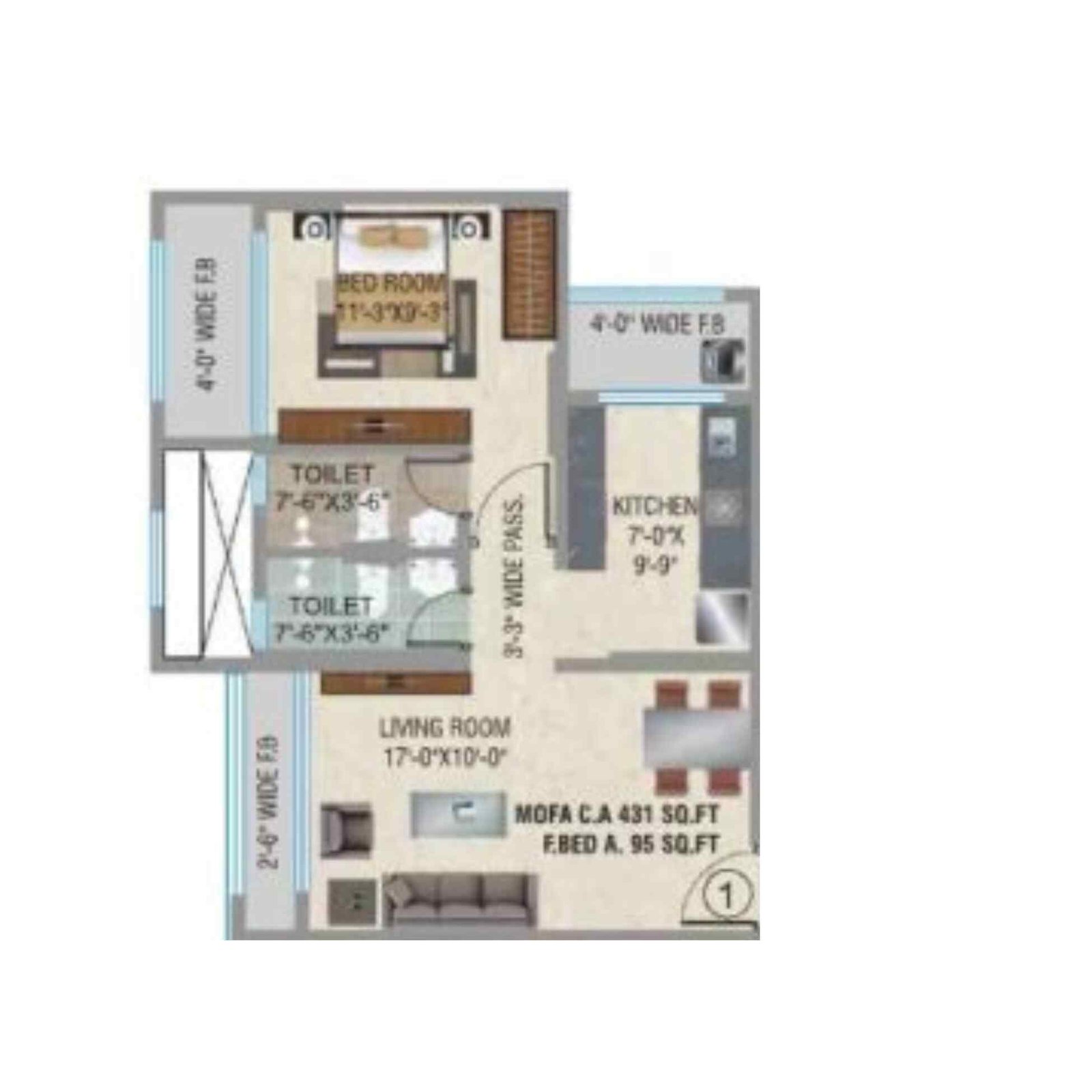 Sangam-Emporio-Towers-1-BHK-431-sqft