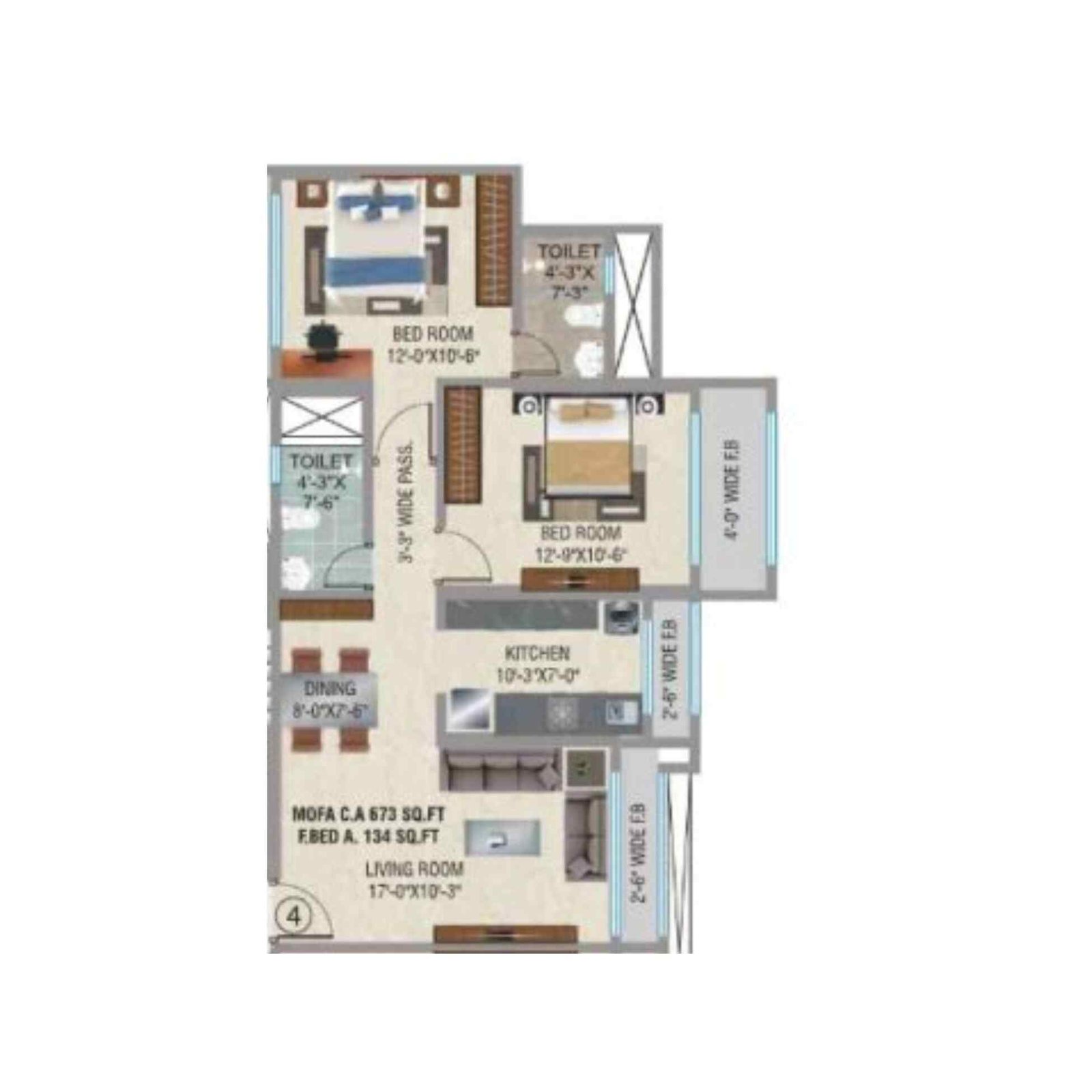 Sangam-Emporio-Towers-2-BHK-573-sqft