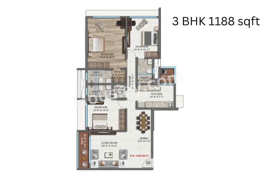 Puri-seleqt-3-BHK-1188-sqft