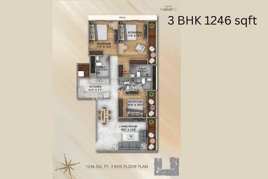 Puri-seleqt-3-BHK-1246-sqft