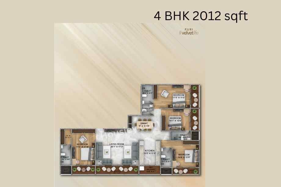 Puri-seleqt-4-BHK-2012-sqft