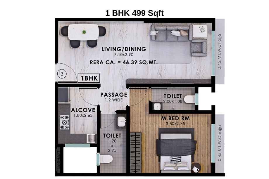 Nandivardhan-Fortuna-Blue-Floor-Plan-1-BHK-499-Sqft