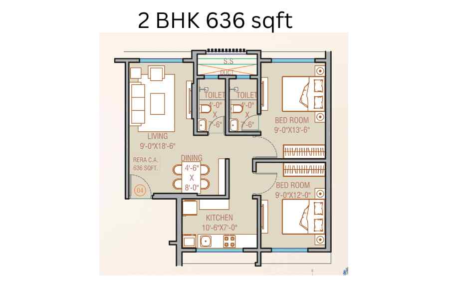 Oxford-dreamscape-2-BHK-636 sq ft