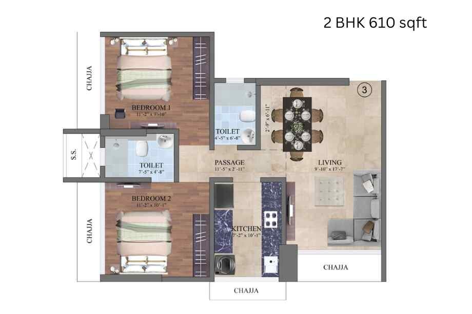 DEM-Shri-Siddhivinayak-2-BHK-610-sqft