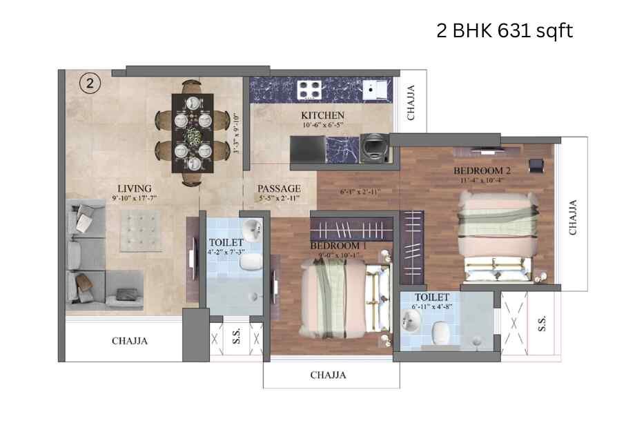 DEM-Shri-Siddhivinayak-2-BHK-631-sqft