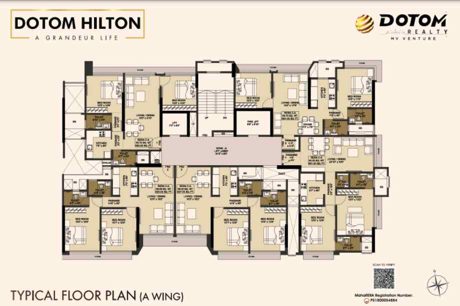 Dotom-Hilton-A-wing-Floor-plan