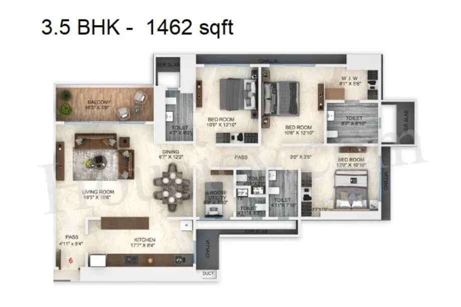 Dimple-73-east-3-BHK-1462-sqft