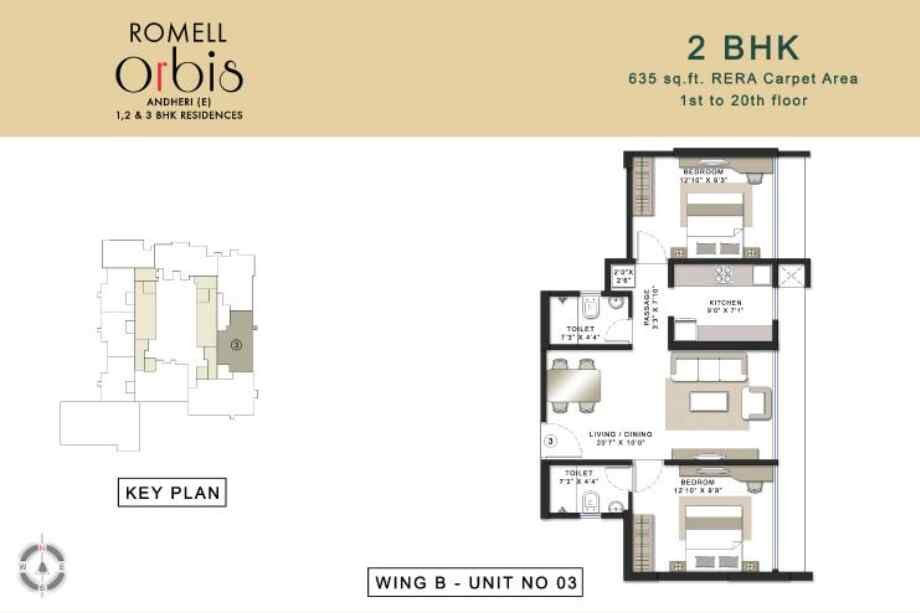 Romell-Orbis-2-BHK-635-sqft