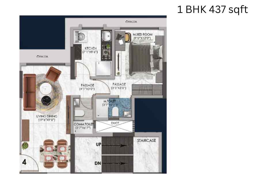 Sanghvi-Horizon-1-BHK-437-sqft