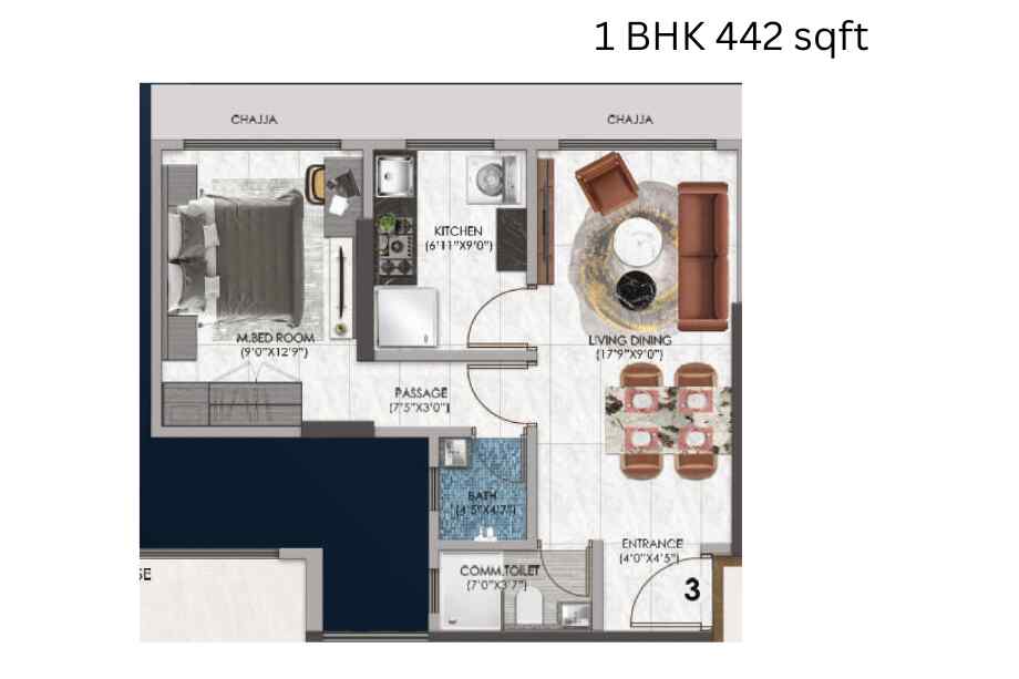 Sanghvi-Horizon-1-BHK-442-sqft